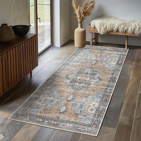 Luxury Soft Washable Rug 🛋️🌙 Elegant Non-Slip Carpet for Modern Living Room, Bedroom & Dining Area – Stylish & Easy to Clean