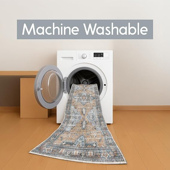 Luxury Soft Washable Rug 🛋️🌙 Elegant Non-Slip Carpet for Modern Living Room, Bedroom & Dining Area – Stylish & Easy to Clean