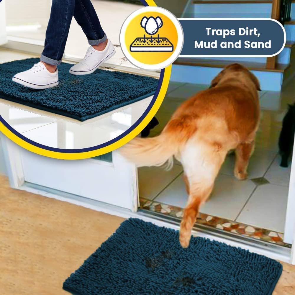 No More Wet & Dirty Floors 🚫💦 | Ultra Absorbent Quick-Dry Door Mat 🏡 | Trap Mud, Water & Mess Instantly