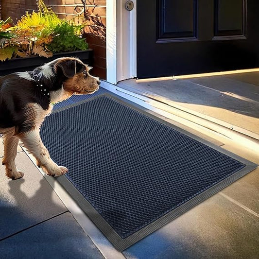 Premium Quick-Dry Mesh Doormat ✨ | Ultra Absorbent Dirt Catching Rug 💧 | Stylish Non-Slip Entryway Mat