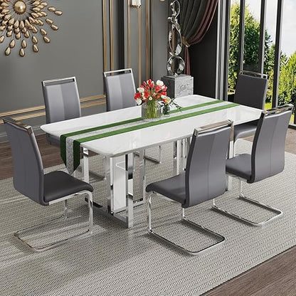 ✨ Elegant Leather Bar Stools Set – Modern Upholstered Counter Chairs with Footrest 🪑 Perfect for Kitchen & Dining Spaces