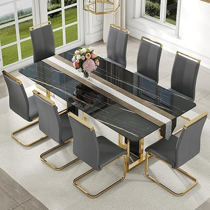 ✨ Elegant Leather Bar Stools Set – Modern Upholstered Counter Chairs with Footrest 🪑 Perfect for Kitchen & Dining Spaces